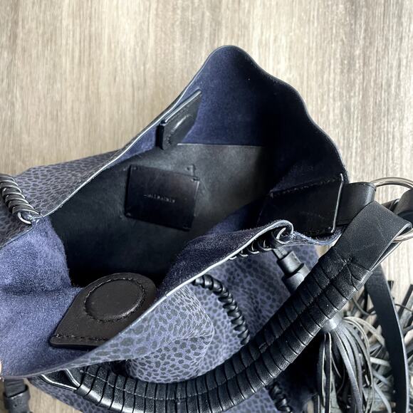 All Saints Pearl Mini Hobo Bag Black/blue - Picture 5 of 7